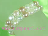 7-7.5mm freshwater pearl  elasticity bracelets